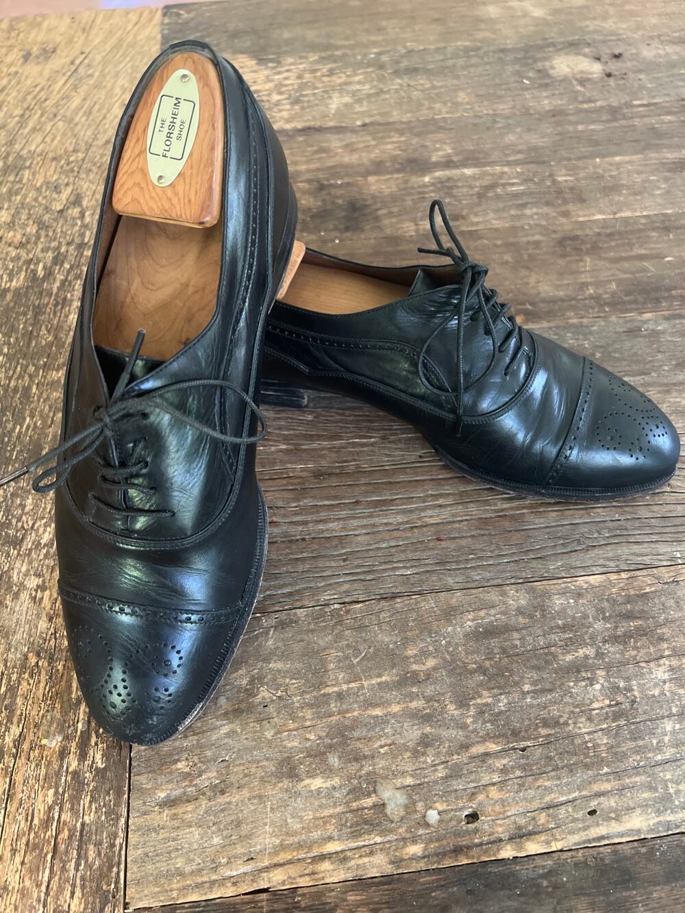 Bally Men’s Black Leather Oxford Dress Shoes Size 8.5 JL